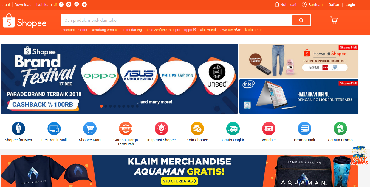 Daftar Bisnis Online Marketplace Terpopuler Di Indonesia